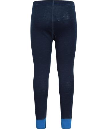 Mountain Warehouse Merino Kids Leggings - Girls Winter Baselayer Pants Blue 5-6 Years | Warm & Cozy Leggings for Girls - Buy Online on GoSupps.com