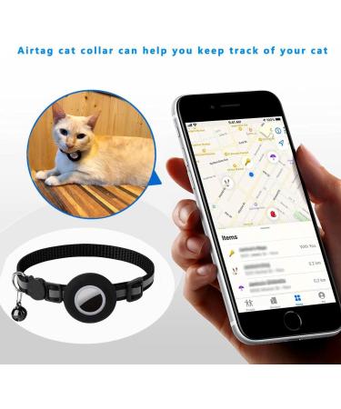 Hepplly Reflecting Airtag Cat Neck Band with Bell & Holder - Safe Stylish & Compatible for Kittens & Cats (Yellow) - Buy Online on GoSupps.com