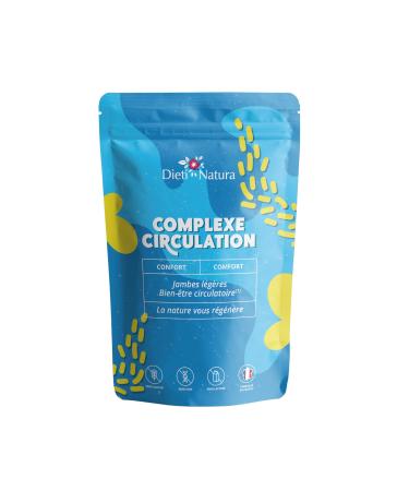 DIETI NATURA - Circulation Complex - Blood Circulation Legs - Light Legs - Red Vine - Non-GMO Gluten & Lactose Free - Made In France - 120 Capsules