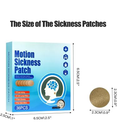 LEOP Motion Sickness Patches - 36 Count Sea Sickness Patch for Nausea Relief in Adults and Kids | Travel Essential for Cars, Ships, Airplanes - Buy Online on GoSupps.com