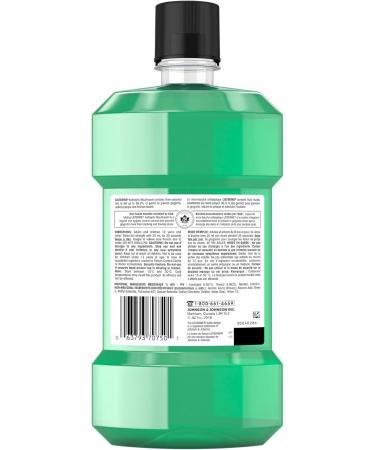 Listerine Fresh Burst Antiseptic Mouthwash Essential Oils Menthol Thymol Eucalpytol Plaque Bad Breath Gingivitis 1L Mouthwash Fresh Burst - Buy Online on GoSupps.com