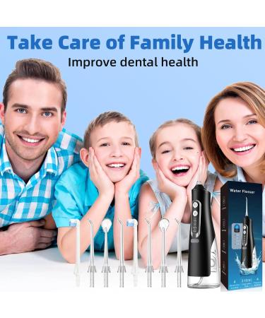 Mouth Shower Water Flosser - 4 Modes 8 Nozzles IPX7 Waterproof 310ml Portable & USB Rechargeable - Perfect for Home & Travel - Buy Online on GoSupps.com