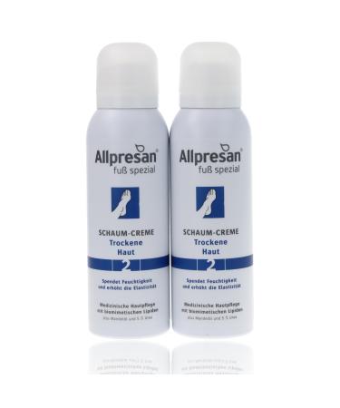 Allpresan #2 Foaming Cream for Dry Feet - Daily Foot Cream - For Daily Care of Feet and Dry Skin - 2 x 125ml