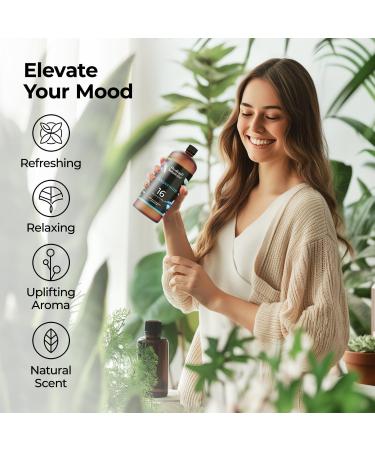 Healing Solutions Peppermint Essential Oil 16 Fl Oz Pure Peppermint Oil for Diffusers Candles DIY Blends and Home Fragrance - Buy Online on GoSupps.com