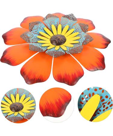 Toddmomy 5 Pcs Sunflower Wall Hanging Ornament Outdoor Metal Wall Art Iron Sunflower Adornment American Style Assorted Colorx5pcs 28.3X28.3X2.5CMx5pcs - Buy Online on GoSupps.com