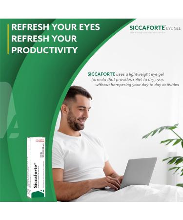Siccaforte Eye Gel for Dry Eyes with 0.2% Carbomer for Fresh Eyes 0.35 Ounce (Pack of 1) - Buy Online on GoSupps.com