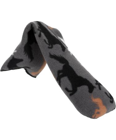 Microwavable Lavender Wheat Bags Animal Print Microwave Heat Pack for Back Neck Joints and Shoulder Pain Relief 44cmx13cm (Horses Grey) - Buy Online on GoSupps.com