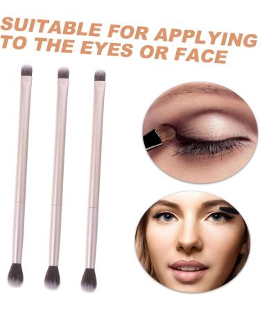 NOLITOY 20pcs Double Brush Makeup Brush Makeup Tools Makeup Eyeshadow Brush Blending Brush Golden - Buy Online on GoSupps.com