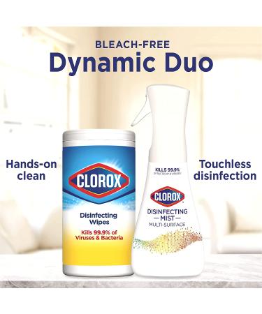 Clorox Disinfecting Mist Lemon & Orange Blossom Starter Kit - 1 Spray Bottle, 1 Refill - 16 Fl Oz (Pack of 2) - Buy Online on GoSupps.com