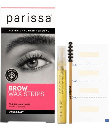 Parissa Hair Removal Wax Strips Bundle Set For Eyebrows Legs & Arms Easy At Home Waxing Kit Includes Ultra Soothe Oil - Buy Online on GoSupps.com