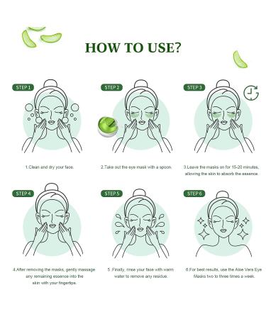 60 Pcs Aloe Vera Under Eye Masks - Reduce Puffy Eyes, Dark Circles, Wrinkles & Fine Lines - Natural Ingredients for Youthful, Firm Skin - Buy Online on GoSupps.com