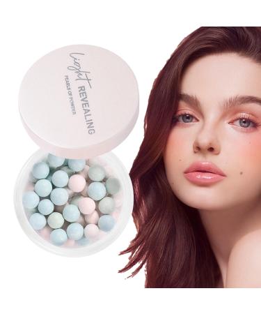higyee Loose Setting Powder Ball Face Powder Ball Highlighter Makeup Long Lasting High Definition Pearls Setting Powder Makeup Setting Powder Ball Oil Control For Women 03 Multicolor 03
