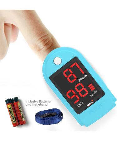 Buy Pulox PO-100 Pulse Oximeter with LED Display - Hard Case Batteries Nylon Bag & Strap - International Shipping Available - Buy Online on GoSupps.com