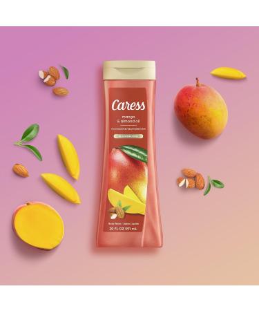 Caress Body Wash Mango & Almond Oil Moisturizing Body Wash for Smooth & Rejuvenated Skin Body Soap Liquid 20 Fl Oz (Pack of 2) - Buy Online on GoSupps.com