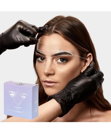  VPB 2 Pack Pre Inked White Ink Eyebrow Mapping Rope Pre-inked Mapping Wire for Permanent Makeup and Microblading Supplies Easy to Mapping Rope - Buy Online on GoSupps.com