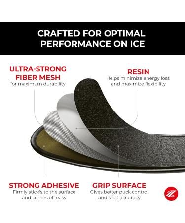 Rezztek Blade Handles | Enhance Puck Control with NHL-Approved Improved Hockey Tape | 2-Piece Senior Set (Ages 12+) - Buy Online on GoSupps.com