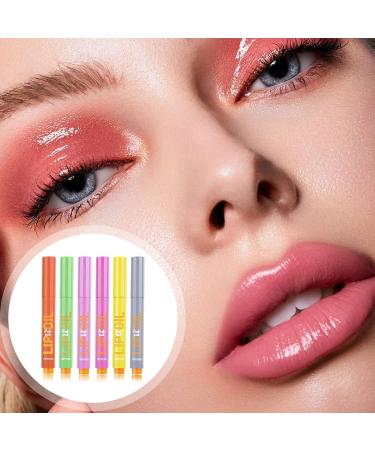Aibyks Lip Plumping Gloss Click Lip Gloss Pen - Click Lipstick Non-Sticky Solid Lip Gloss - Jelly Lip Plumping Pen Long Lasting Lip Gloss - Buy Online on GoSupps.com