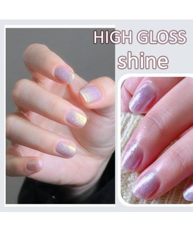 Glitter Nail Polish Blue Sparkle Nail Varnish Blue Nail Varnish Quick Drying & Long Lasting Blue Purple Shimmer Nail Polish Healthy Breathable Shiny Blue Purple Nail Polish for Women Teens - Buy Online on GoSupps.com