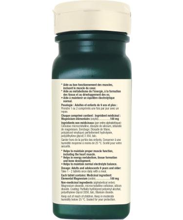 Adrien Gagnon - Magnesium 100mg - For Muscle and Bone Health - 100 Tablets - Buy Online on GoSupps.com