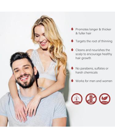 Hair Growth Shampoo for Men & Women | Advanced Rice Water Formula Biotin-Enriched for Thicker Stronger Hair - Natural Solution for Thinning & Hair Loss - Buy Online on GoSupps.com