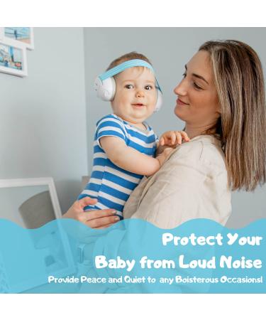UTINOS Baby Ear Protection Earmuffs - Noise Cancelling Headphones for Infants & Toddlers - Travel Essential with Extra Strap & Carrying Pouch - Blue - Buy Online on GoSupps.com