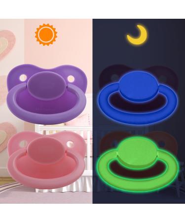 LittleForBig Pacifier Generation 1 Night Glow Set - Pink/Purple | International Shipping Available - Buy Online on GoSupps.com