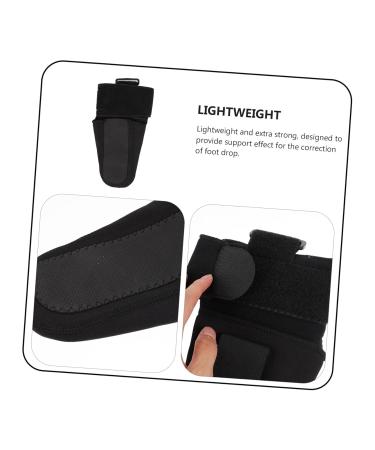 FRCOLOR Foot Inversion Protector Night Splint & Calf Brace - Foot Drop Corrector & Plantar Fasciitis Support - Black PU Strap for Foot Sprains - 25x13x0.5cm - Buy Online on GoSupps.com