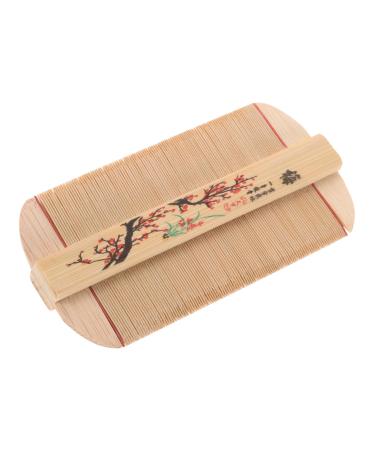 Peigne Antipelliculaire Dents Fines pour Chiens Chats Outil de D m lage Bambou Soin des Poils