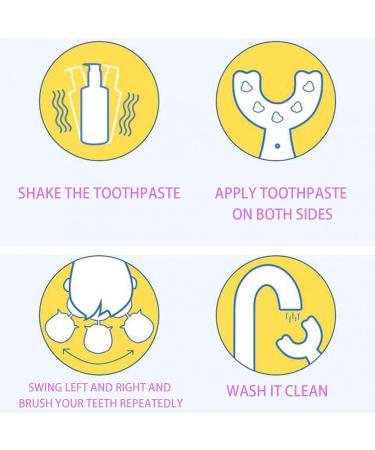 BfnzBdnz Kids Toothbrushes U- Shaped Toothbrush Soft Silicone Brush Head Toothbrush Oral Teeth Cleaning Toothbrush for Children's Soft Toothbrush 360 Silicone U-Shaped Toothbrush Toddlers Pink Pink-m - Buy Online on GoSupps.com