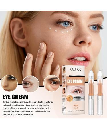 Anti-Aging Eye Cream - 2 Pieces Eye Serum for Wrinkles Dark Circles & Puffiness - Age-Defying Eye Treatment - Buy Online on GoSupps.com