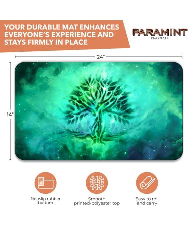 Paramint Forest Ethereal Mana - MTG Playmat - Compatible for Magic The Gathering Playmat - Play MTG  YuGiOh  Pokemon  TCG - Original Play Mat Art Designs & Accessories Non-stitched Green - Buy Online on GoSupps.com