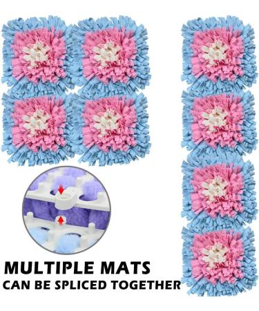 Sniffing Carpet Dog Smell Training Mat | Ieuumler 45x45cm | Blue & Pink | Ideal for Pet Dogs & Cats - Buy Online on GoSupps.com