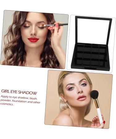 DRESSOOS 1pc 12 Empty Eyeshadow Dish Empty Eyeshadow Case Empty Pallet for Eyeshadow Travel Eyeshadow Black - Buy Online on GoSupps.com