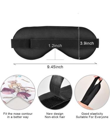 Buy Sleep Mask - Light Blocking Eye Mask for Travel Naps & Sleep | Adjustable Soft Blindfold for Men & Women - Buy Online on GoSupps.com