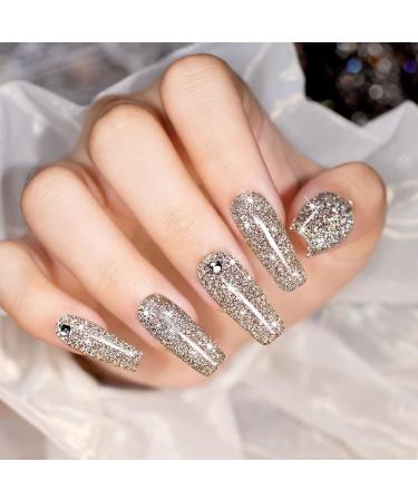RARJSM Reflective Glitter Gel Polish - Sparkly Nude Brown for Winter Nail Art | 7.5ML UV LED Manicure - Buy Online on GoSupps.com