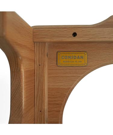 CONSDAN USA Grown Solid Oak Squatting Toilet Stool - Natural Color | Constipation Relief | Fits Toilet diameters up to 10.2 inches - Buy Online on GoSupps.com