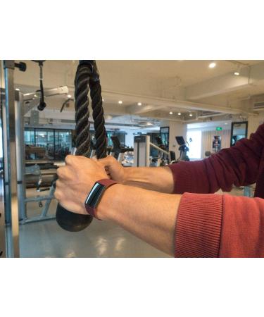 Velavior Waterproof Bands for Fitbit Charge 4/3 - Sangria Small Replacement Wristband for Women/Men - Buy Online on GoSupps.com