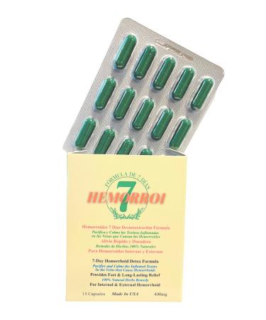 Hemorroi7: Hemorroides 7 Dias Desintoxicacion Formula para un Alivio Duradero de las Hemorroides Works to Address The Root Causes of Hemorrhoids. - Buy Online on GoSupps.com