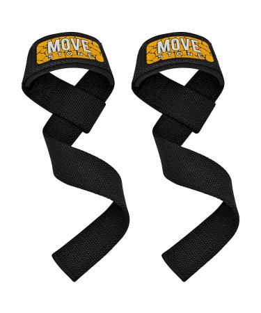 Movestone Lifting Wrist Straps for Weight lifting Wrist Wraps Cotton Padded Lifting Straps for Deadlifting Bodybuilding Anti-Slip Gym Straps for Men Women Training