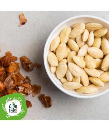 Neulabs SRL Tuono Organic Peeled Almonds NonBitter 500 g Organic Raw Sicilian Almonds Not Roasted Source of Calcium and Vitamin E Dried Fruit from Sicily Almonds blanched 500 g 1 pack - Buy Online on GoSupps.com