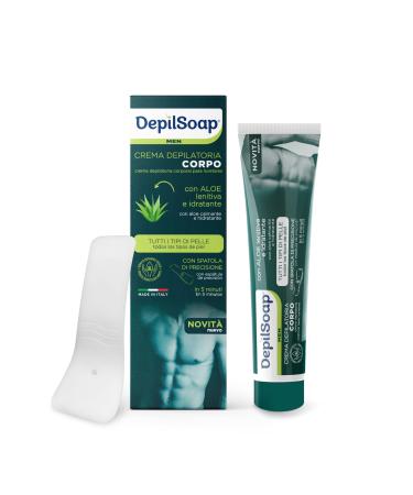 DEPILSOAP Hair Removal Cream for Men - Pack of 150 ml - Suitable for all skin types - Ammonia Free - Enriched with natural ingredients such as Aloe and Vitamin E