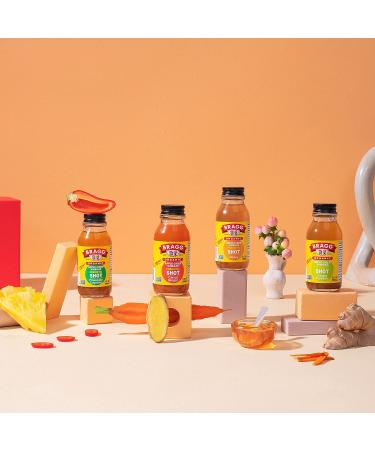 Bragg Organic Apple Cider Vinegar Shot - Carrot Ginger, 2 Oz (Pack of 4) - USDA Certified - Buy Online on GoSupps.com