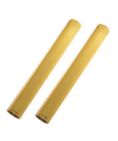 Cosmos Pack of 2 Aluminium Track Field Relay Batons for Outdoor Field Race Running Practice Athlete Gold