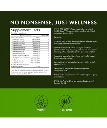 Swanson Ultimate Probiotic Formula Digestive Health Immune System Support 66 Billion CFU Prebiotic NutraFlora scFOS 30 DRcaps Veggie Capsules (Caps) (2 Pack) - Buy Online on GoSupps.com