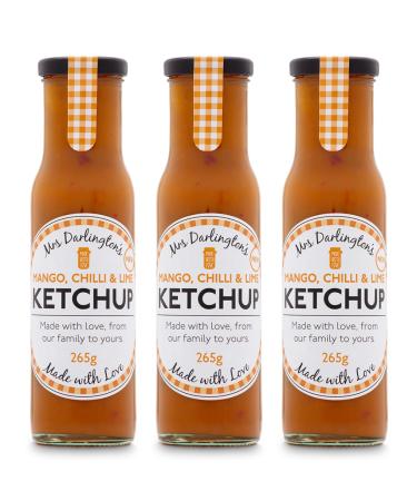 Generic Mrs Darlington's Mango Chilli and Lime Ketchup - 265g - Pack of 3