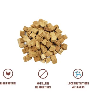 NutriBites Freeze Dried Chicken Dog & Cat Treats | Healthy Pet Training Treats or Food Topper | All Natural 1 Single Animal Protein High Protein | Premium Bulk Value Pack | 18 oz - Buy Online on GoSupps.com