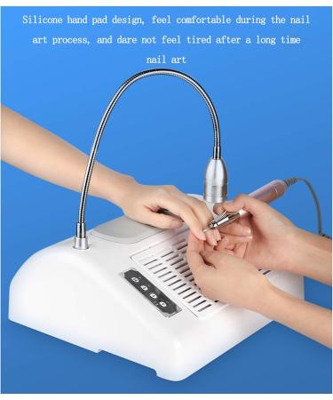 3 in 1 LED Lighting Nail Dust Collector Nail Drill Professional Salon Electric E File Nail Drill for Nail Manicure Ideal for Nail Salons - Buy Online on GoSupps.com