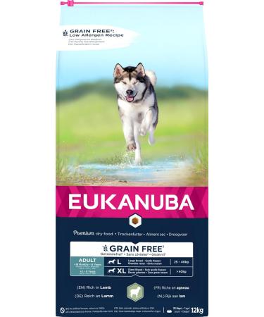 Eukanuba Grain Free Adult Dog Large Breed Lamb 12 kg - Buy Online on GoSupps.com