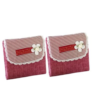 Alipis 2st Storage of menstrual ties lunch bag for men Lady Moon-Pads Lady Moon Tallas Femenina's lipstick for women People Pocket Girls Package Cotton Outside.