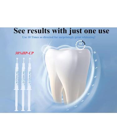 MEDIWHITE Professional Teeth Whitening Kit Teeth Whitening Tray with 3x3ml 38% HP-CP Teeth Whitening Gel Helps to Remove Stains from Coffee Smoking Wines Soda Food - Buy Online on GoSupps.com